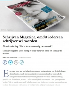 De Volkskrant over Schrijven Magazine