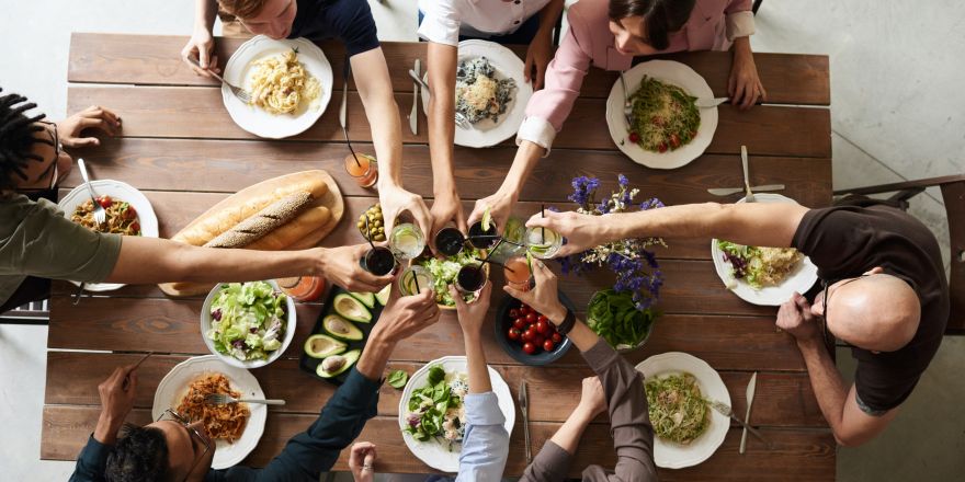 Gourmetten aan tafel