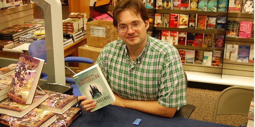 Sanderson in boekenwinkel anno 2007