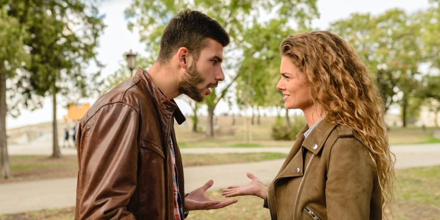 Man en vrouw hebben ruzie