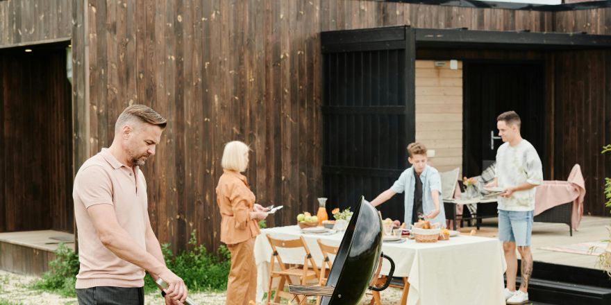 Barbecue met familie