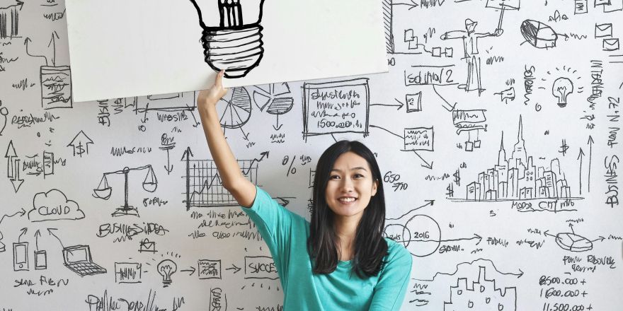 Idee lamp vrouw