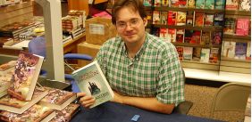 Sanderson in boekenwinkel anno 2007