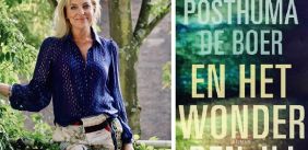 Eva Posthuma de Boer en de cover van 'en het wonder ben jij'