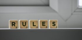 Scrabble letters 'rules'