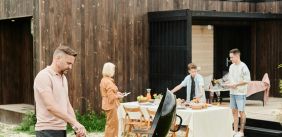 Barbecue met familie