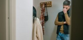 Man en vrouw hebben ruzie