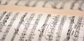 Foto van een muziekboek