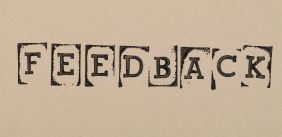 Feedback gestempelde letters