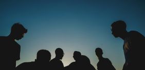 silhouette van mannen
