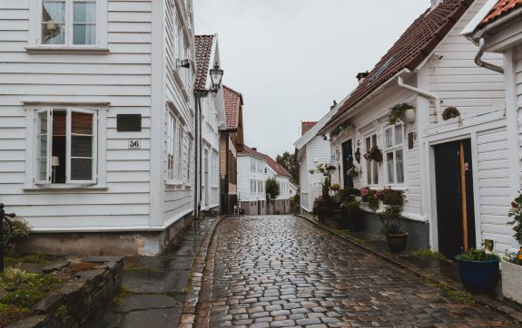 Straatje in een dorp