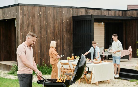 Barbecue met familie