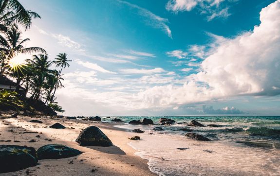 Zomers strand