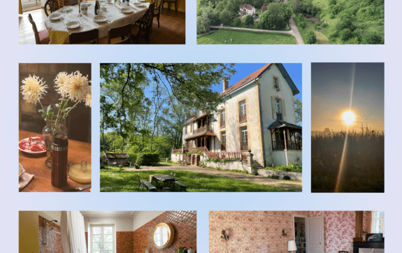 Collage van de schrijf retreate