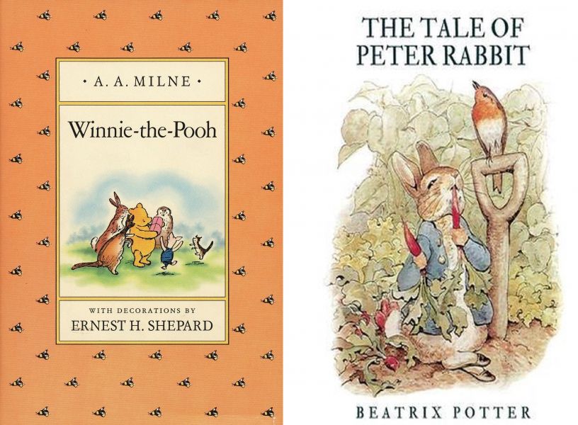 Winnie the Pooh en Peter Rabbit